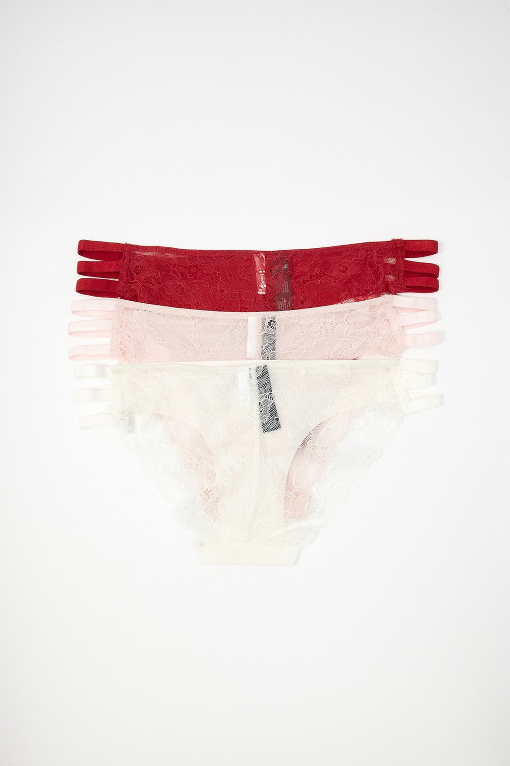 Women Caged Side Lace Undie (3 Pack) Multi