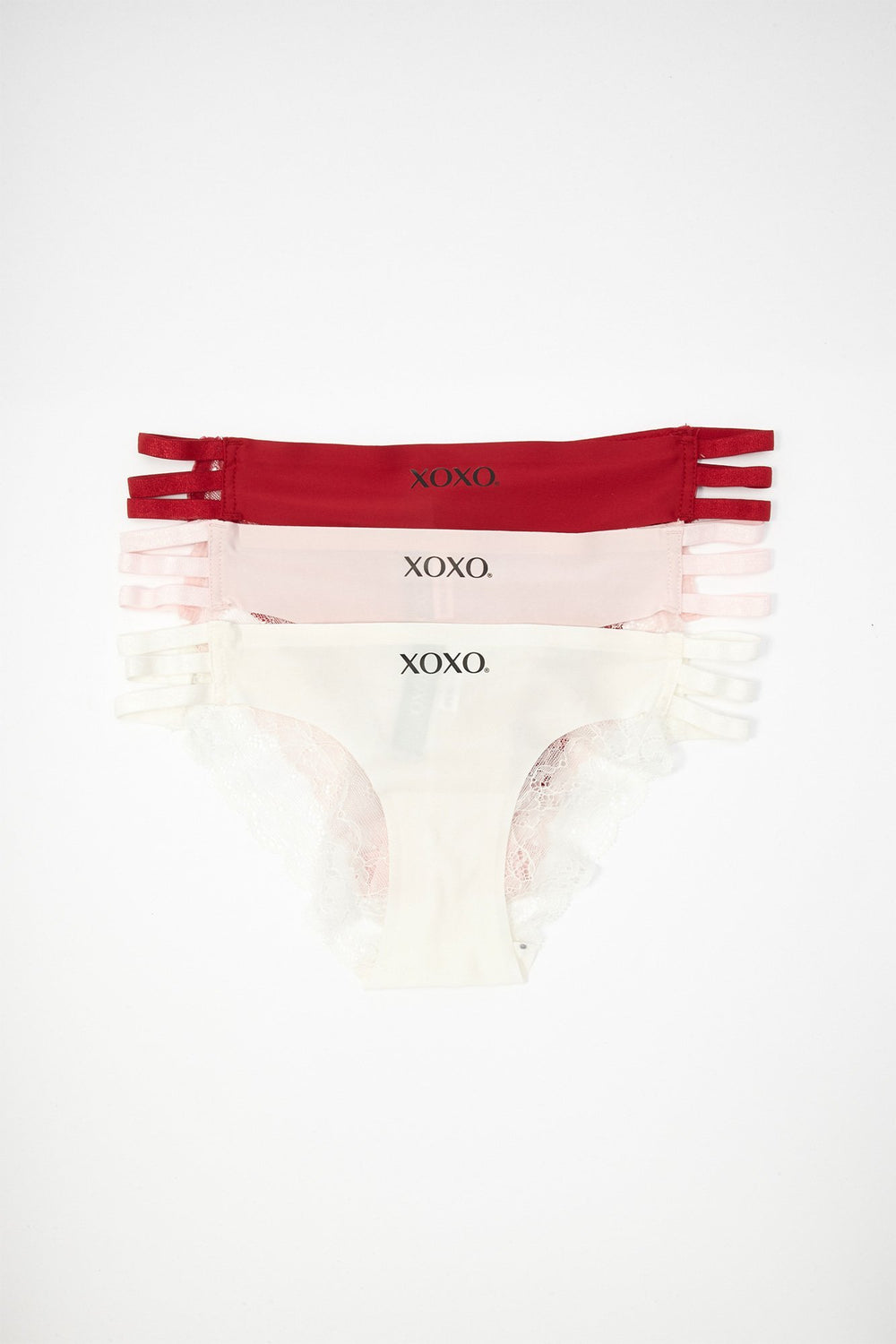Women Caged Side Lace Undie (3 Pack) Multi