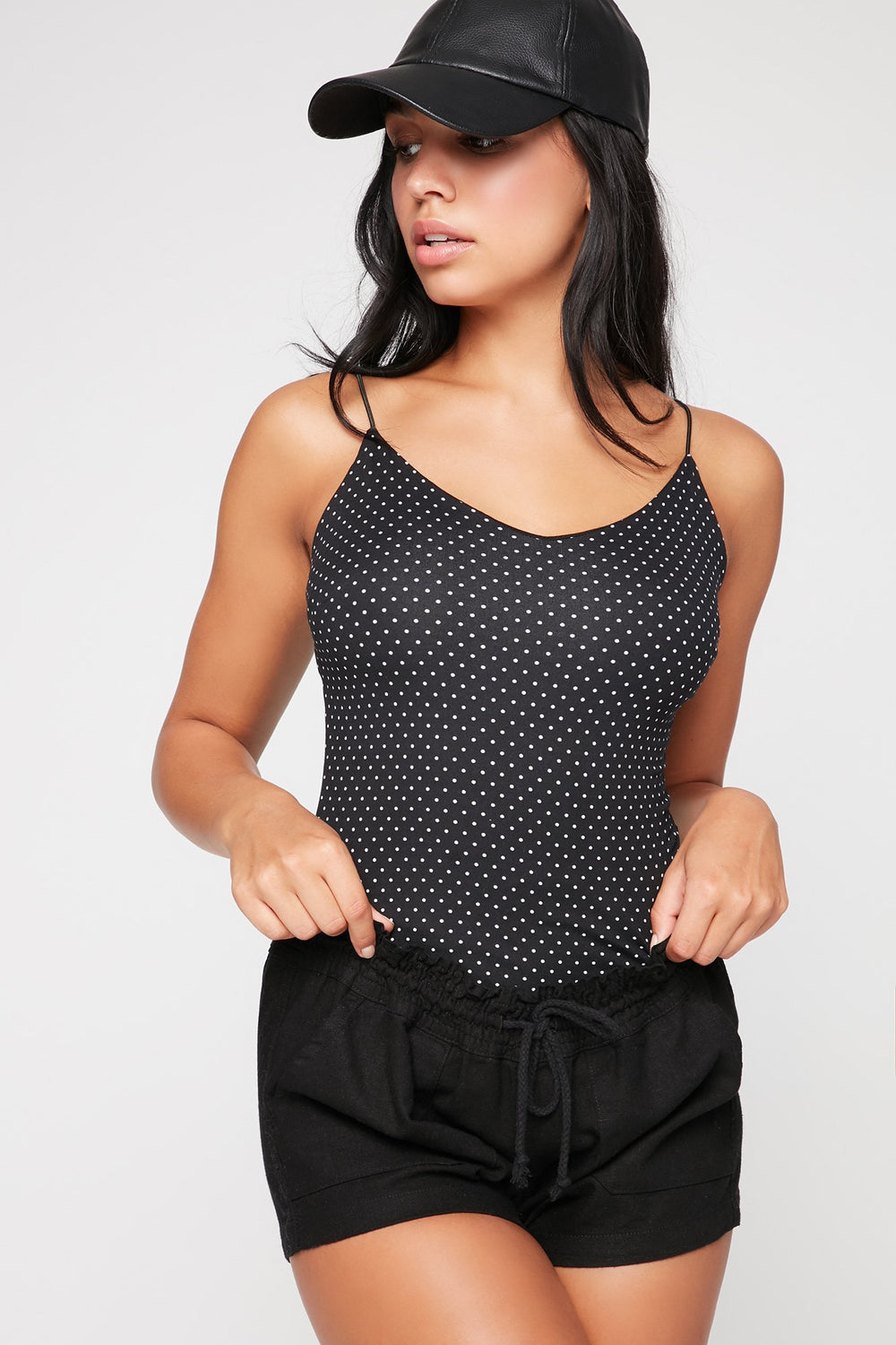 Women Camisole double couche imprimée Multi