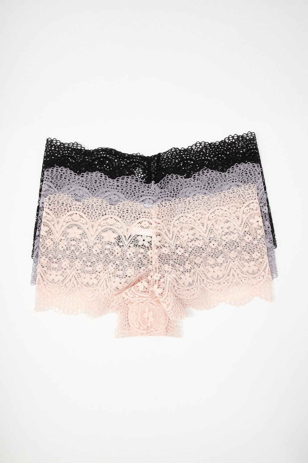 Women Lace Hip Huggers Undie (3 Pack) Multi