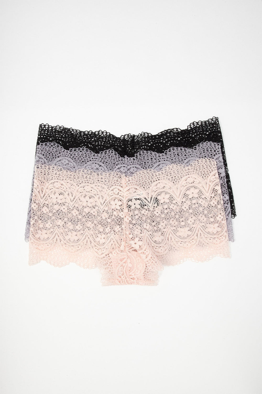 Women Lace Hip Huggers Undie (3 Pack) Multi