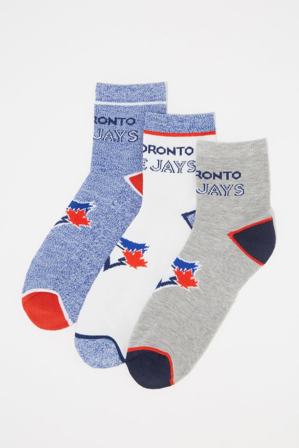 Men Blue Jays Graphic Socks (3 Pairs) Multi