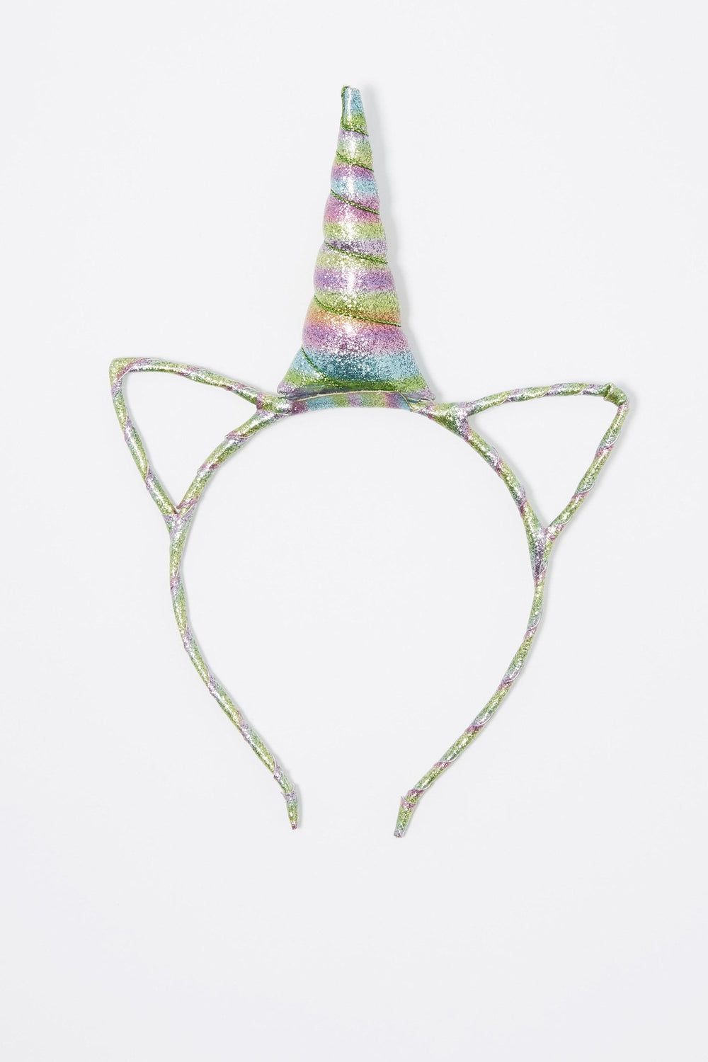 Women Coloured Glitter Unicorn Cat Ears Headband Multi