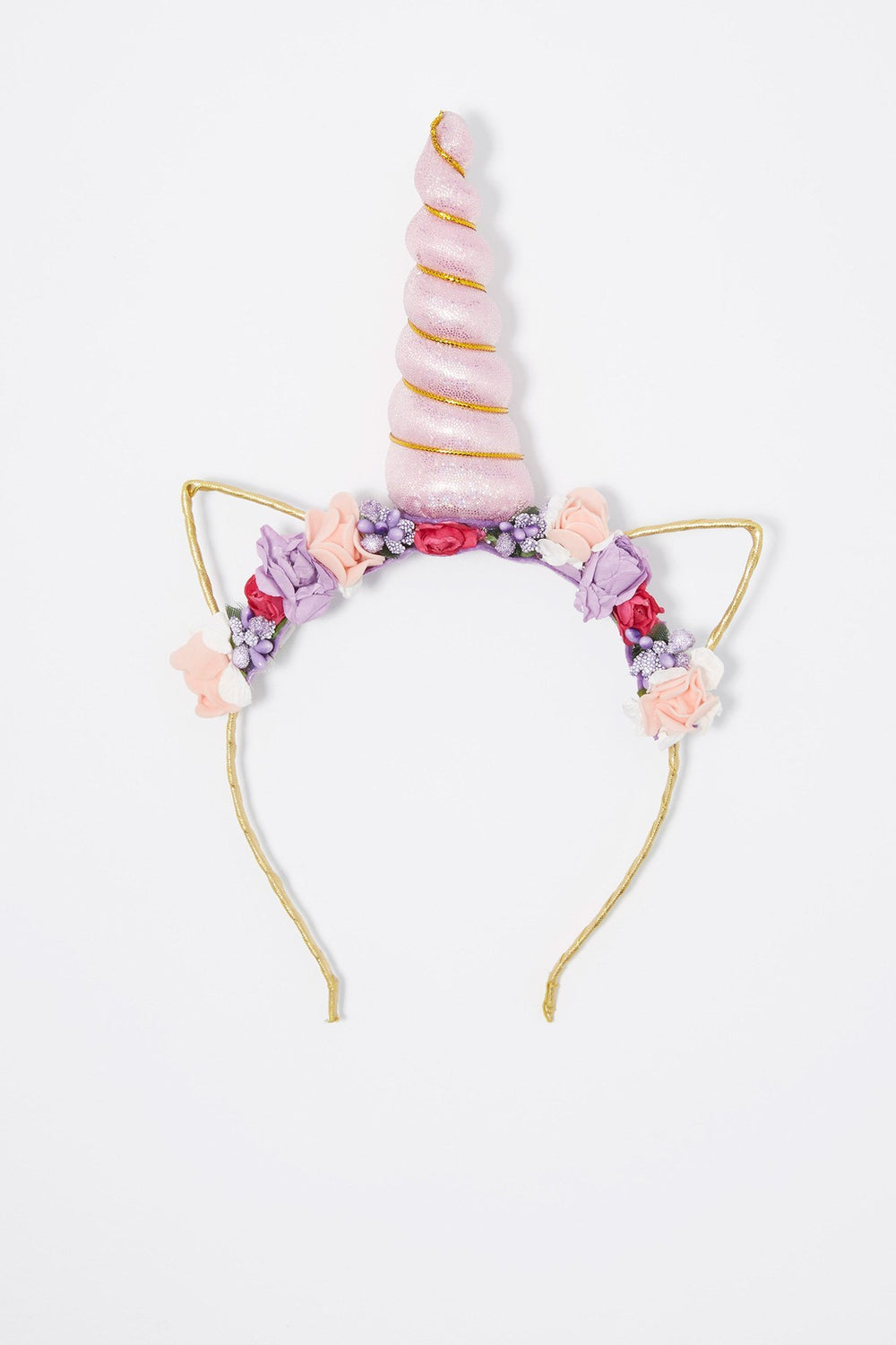 Women Floral Unicorn Cat Ears Headband Multi