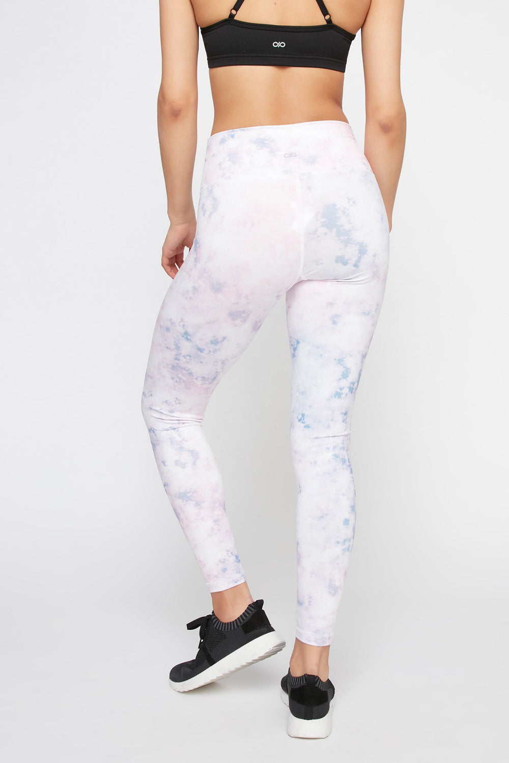 Women Legging Power teint par espacements à taille haute Multi
