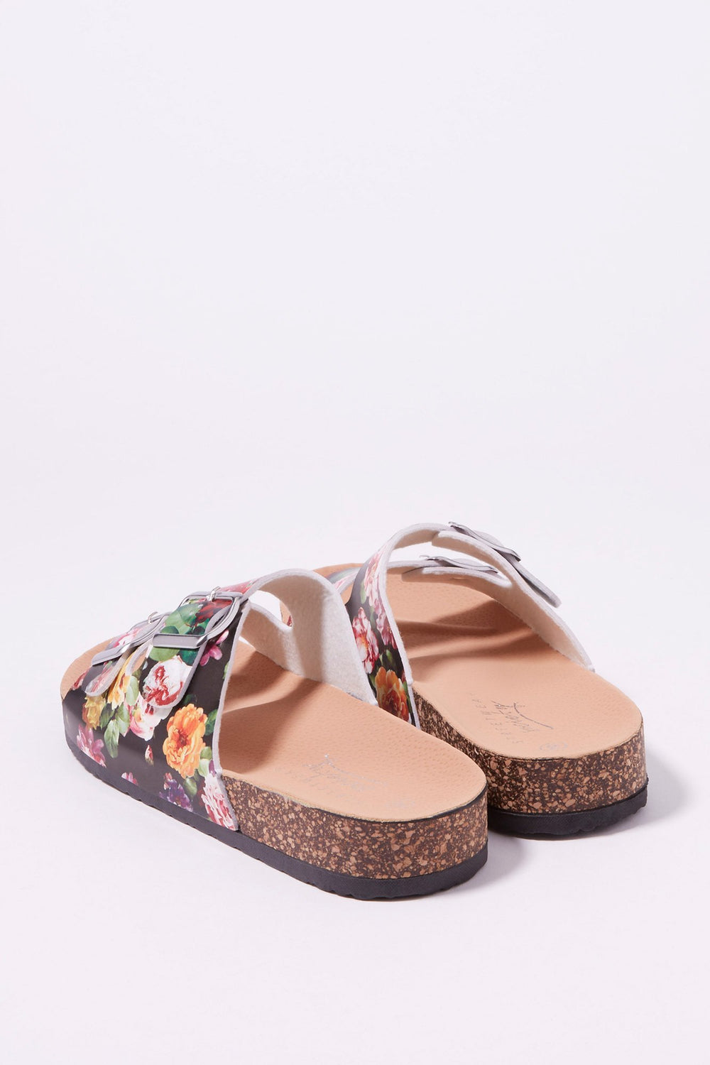 Women Sandales à enfiler avec boucle double Multi