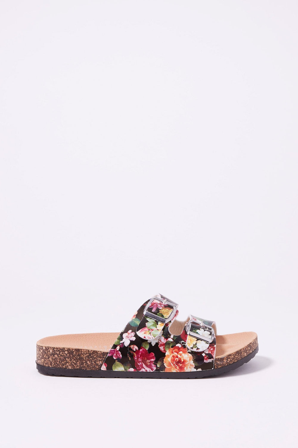 Women Sandales à enfiler avec boucle double Multi
