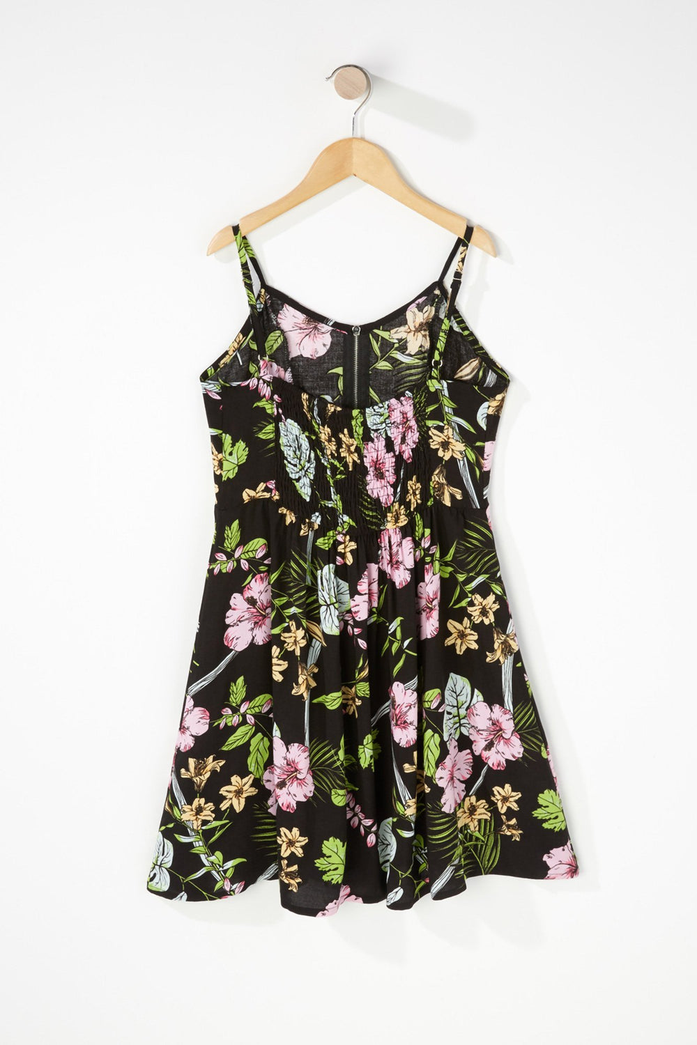Kids Girls Half-Zip Floral Dress Multi