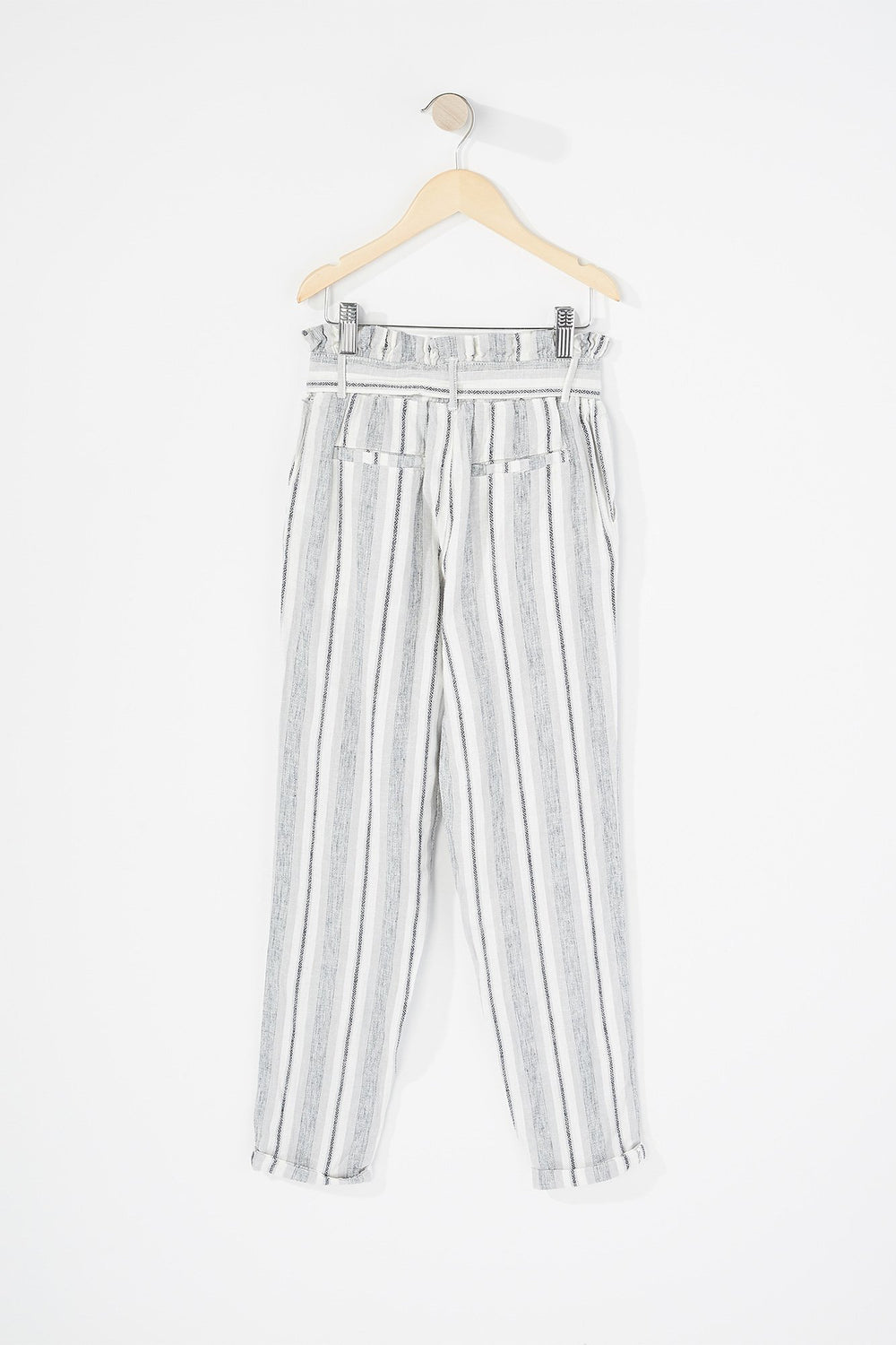 Kids Girls High-Rise Self-Tie Paperbag Pant Multi