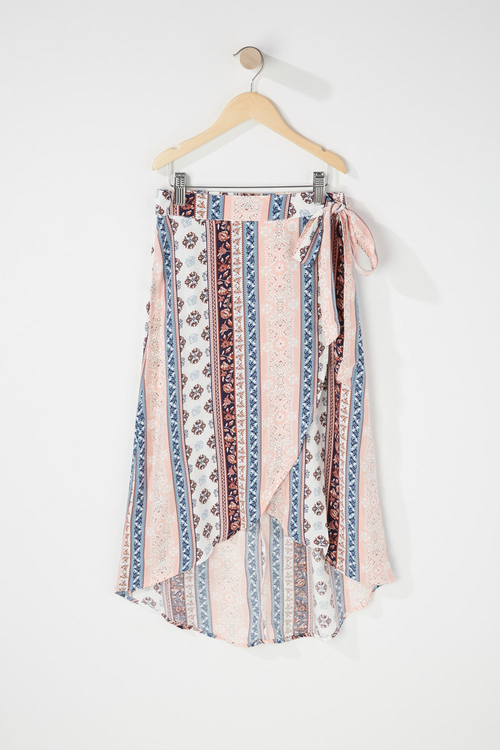 Kids Jupe maxi enveloppante fleurie à taille haute pour fille Multi