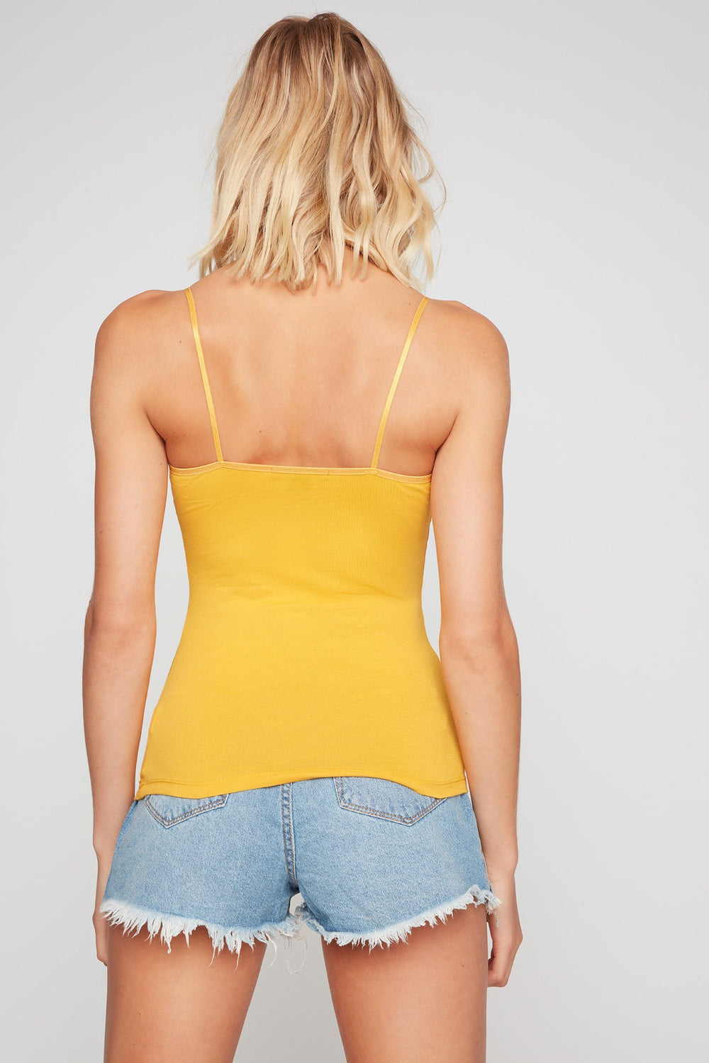 Women Basic Camisole Mustard
