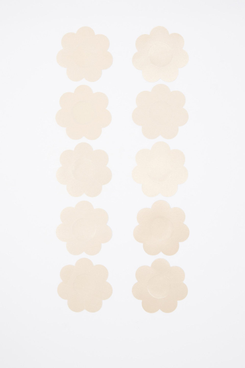 Women Satin Nipple Petals (5 Pairs) Natural