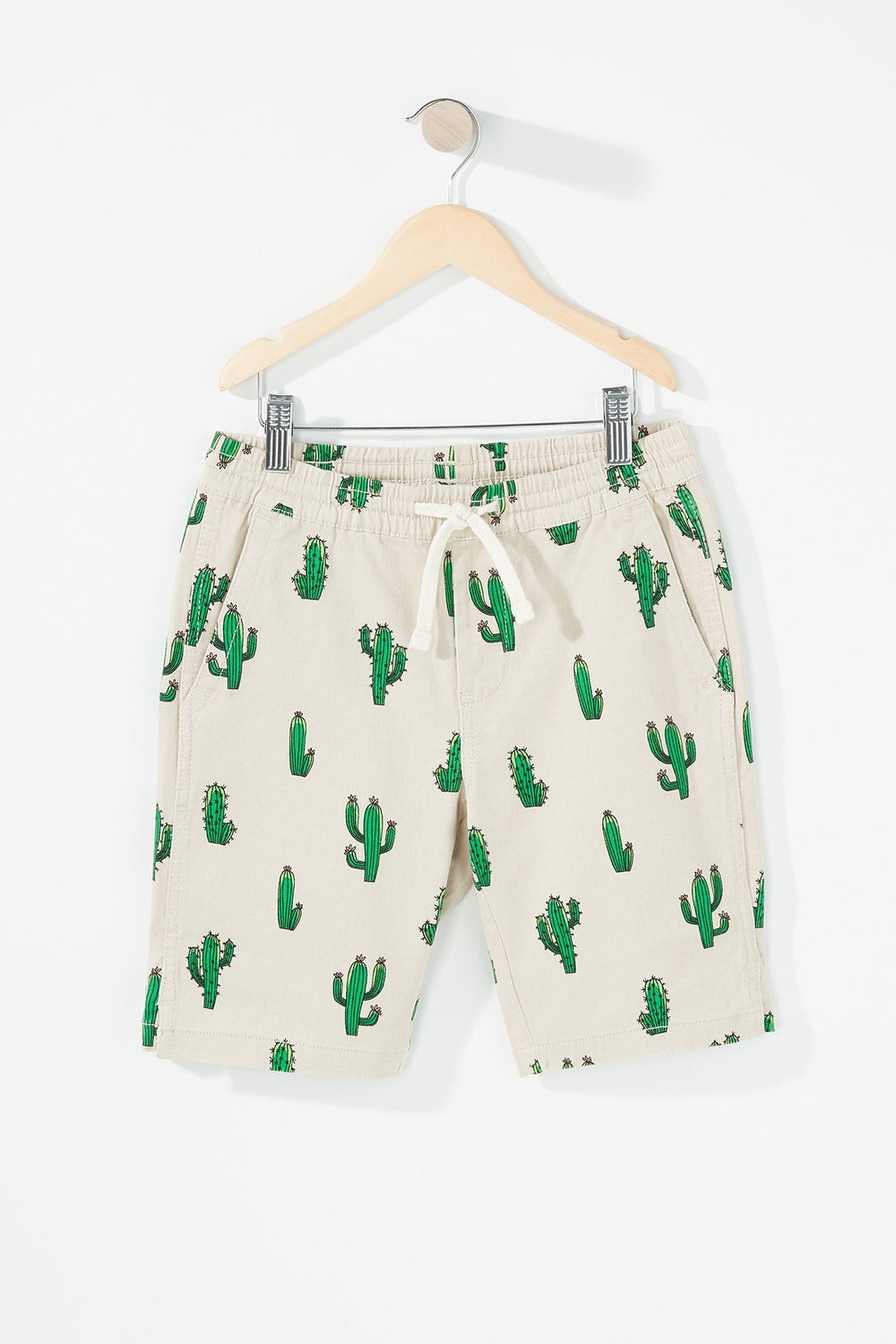 Kids Boys Printed Drawstring Slim Short Natural