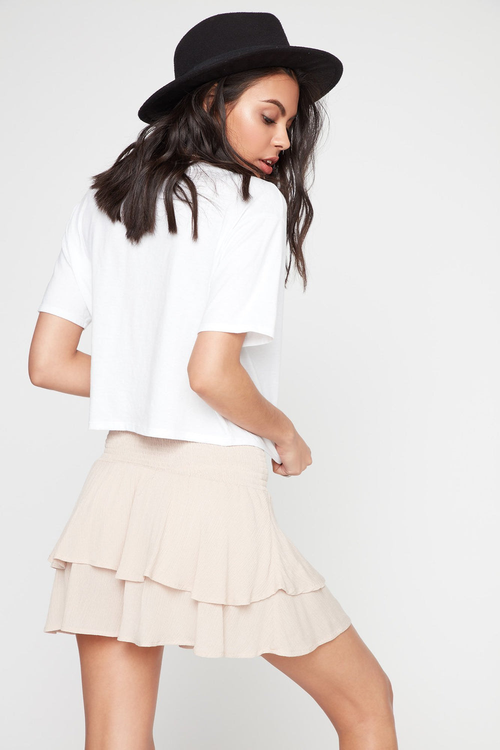 Women Chemisier et robe volantés smockés Naturel