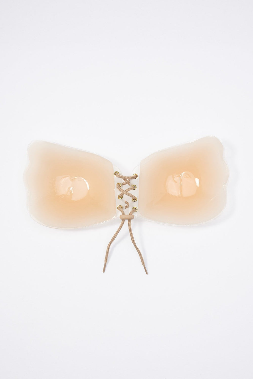 Women Soutien-gorge en silicone lacé devant Naturel