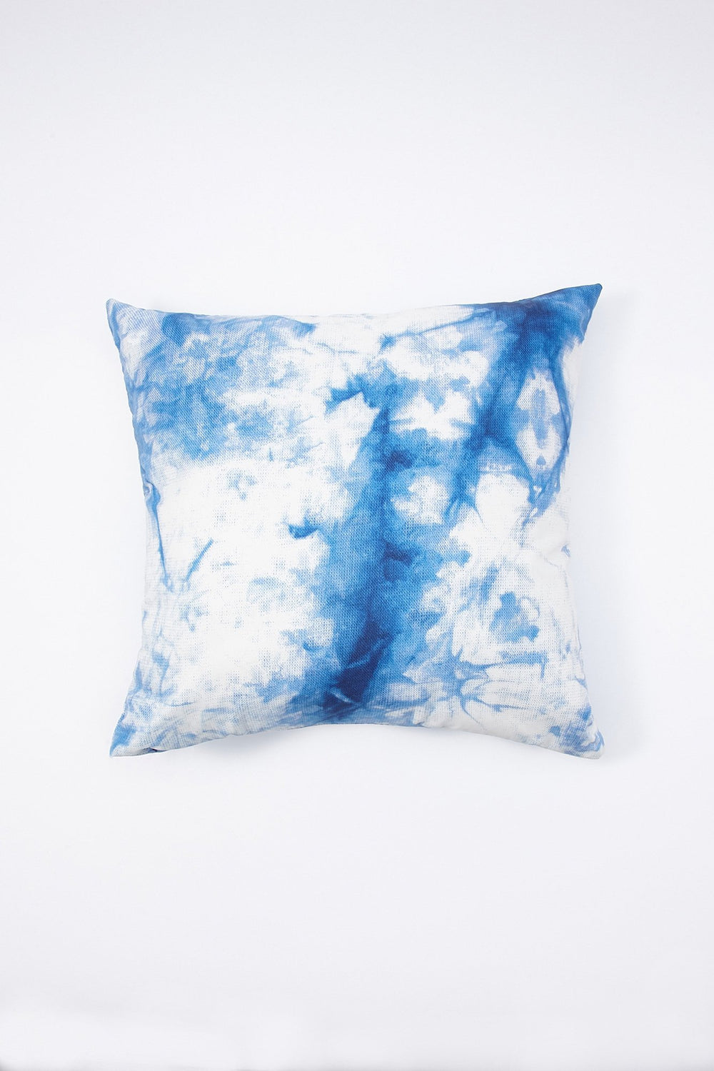 Women Good Vibes Tie-Dye Decorative Pillow Navy