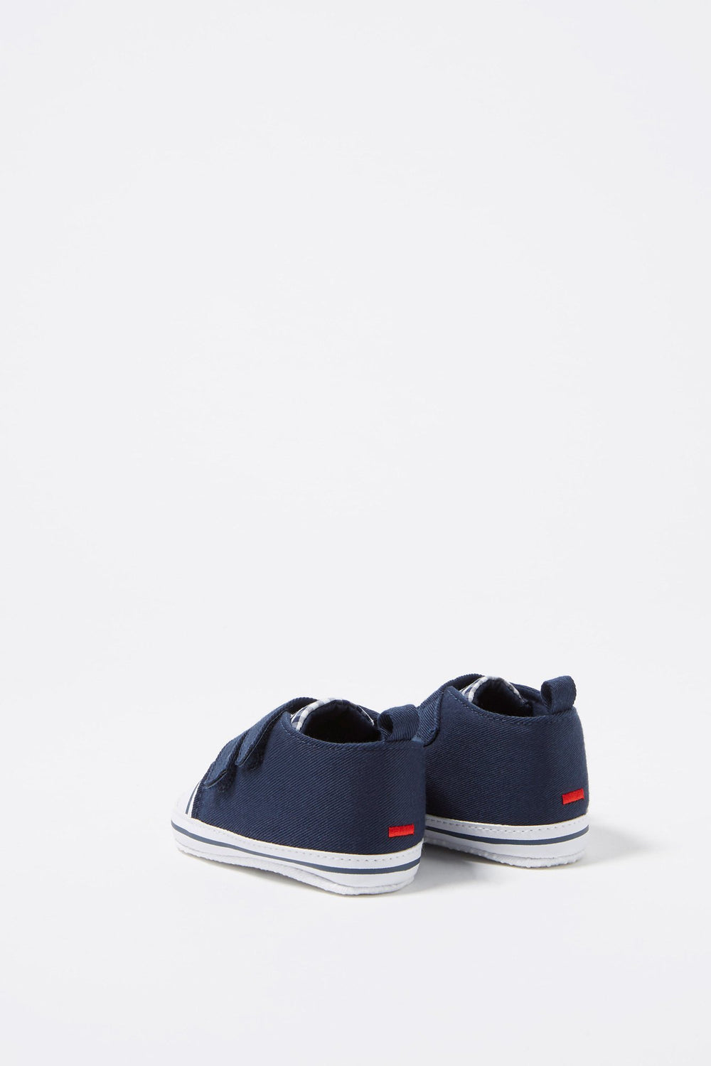Kids Baby Boy Checkered Velcro Sneaker Navy