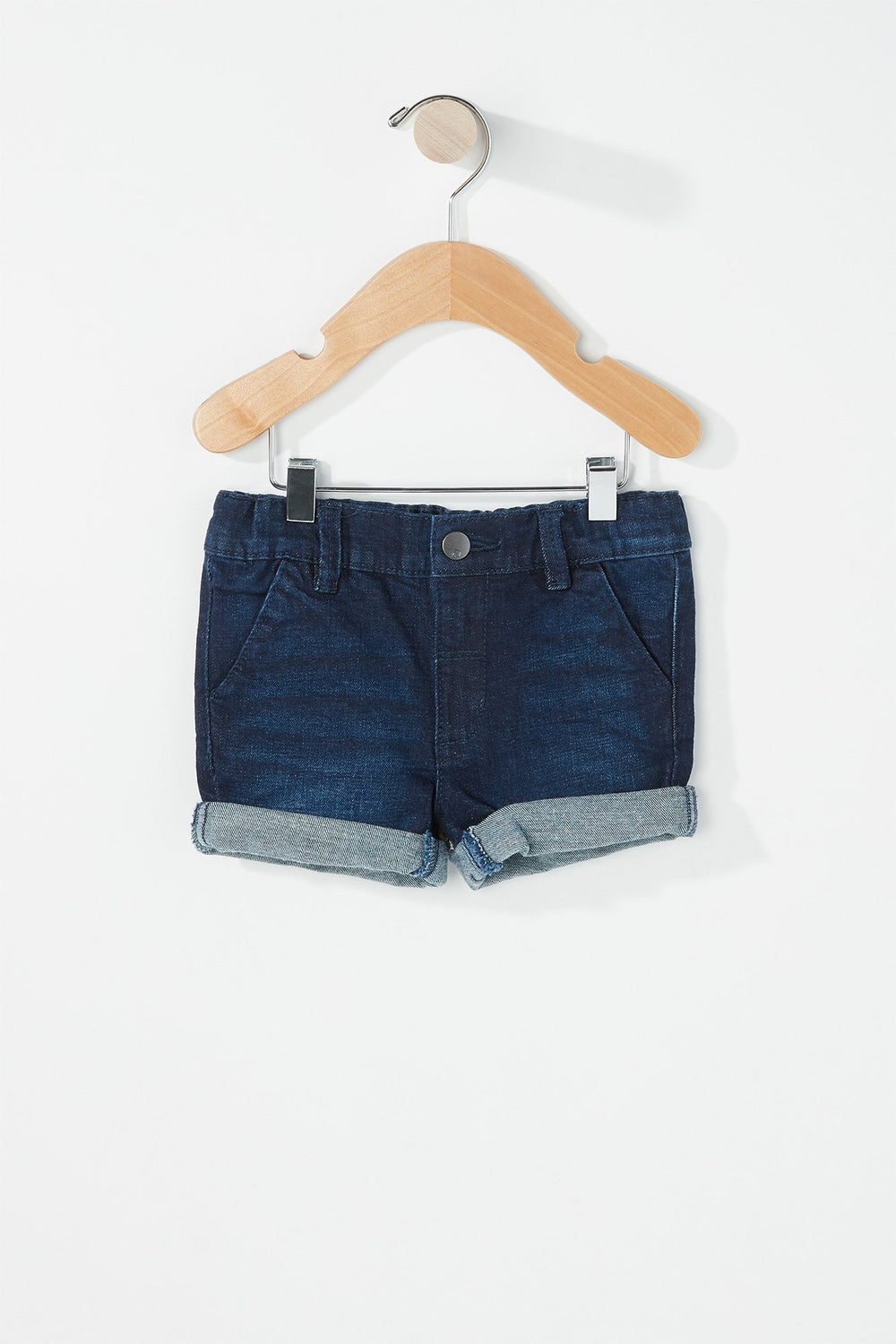Kids Baby Boy Chino Roll-Up Denim Short Navy