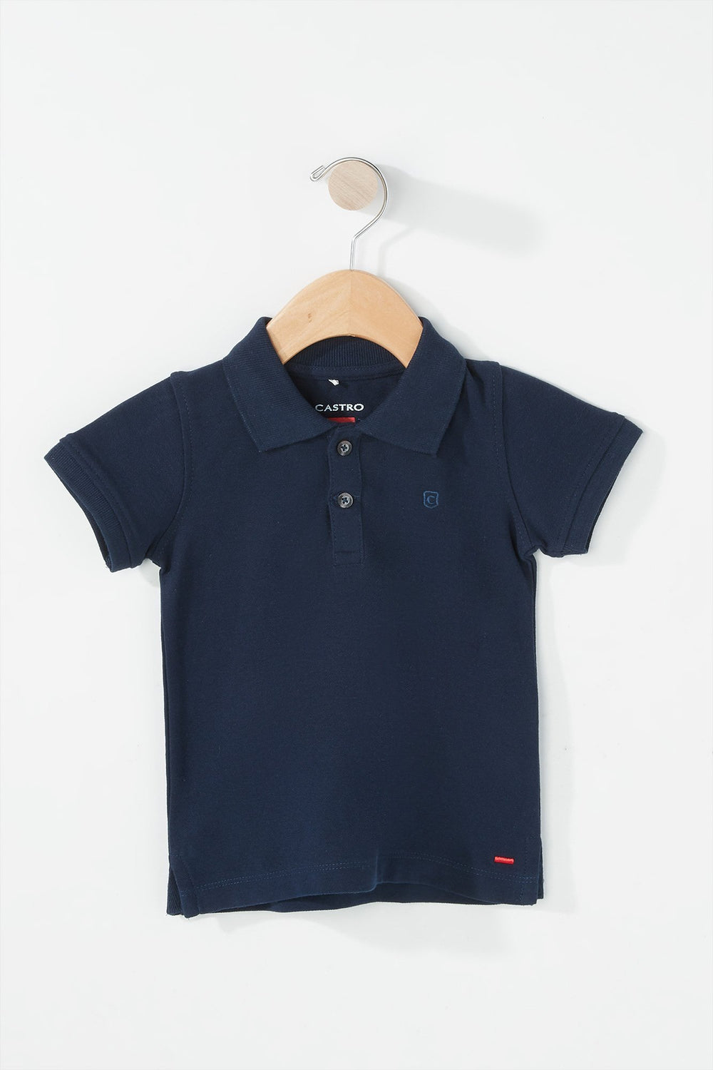 Kids Baby Boy Lightweight Collared Polo Shirt Navy