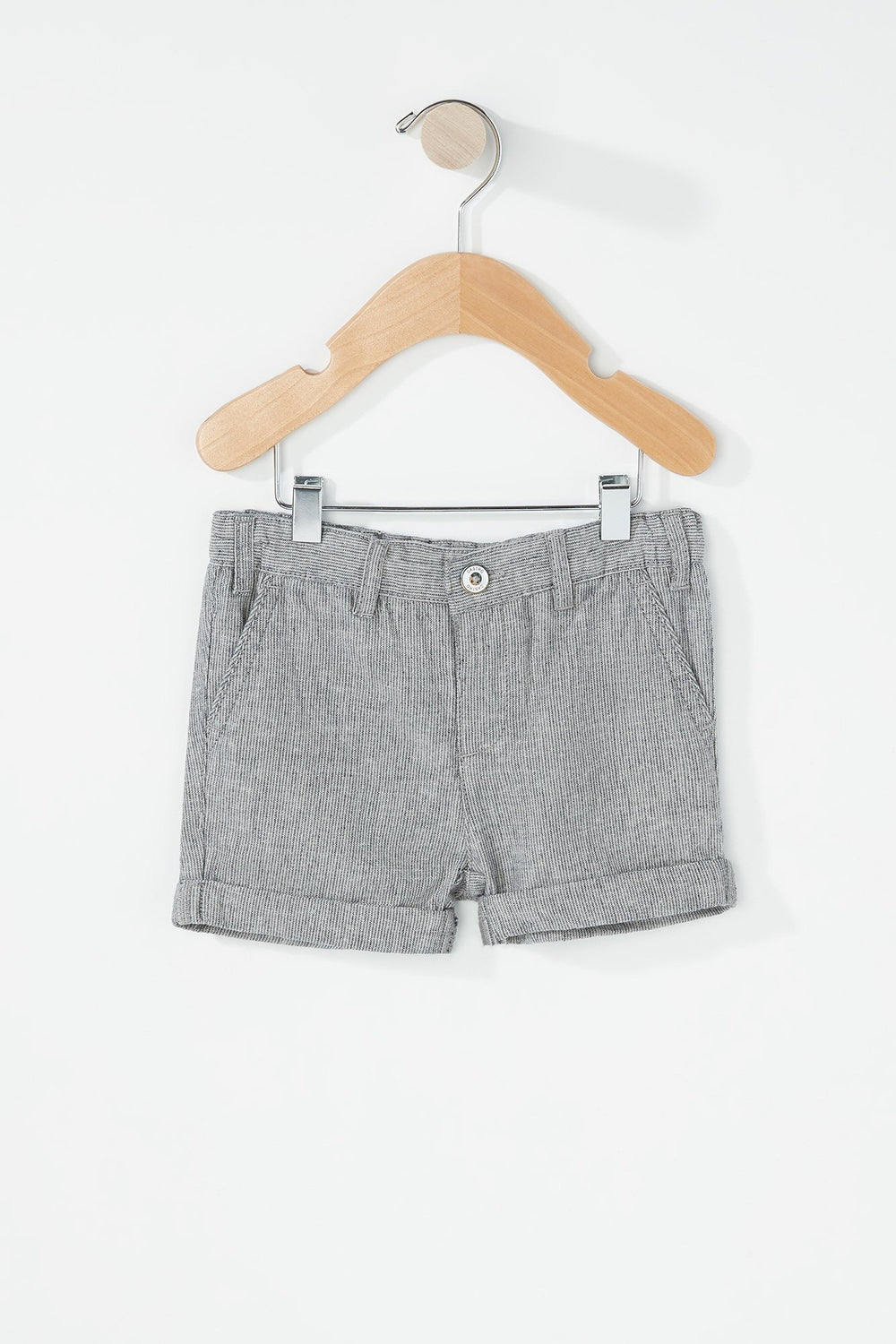 Kids Baby Boy Striped Roll-Up Short Navy