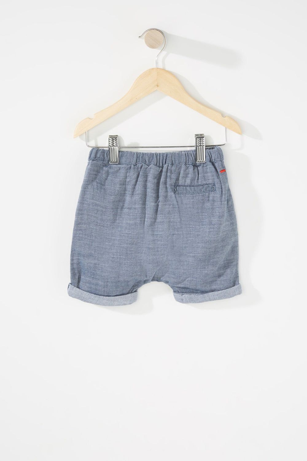 Kids Baby Boy Woven Roll-Up Drawstring Short Navy