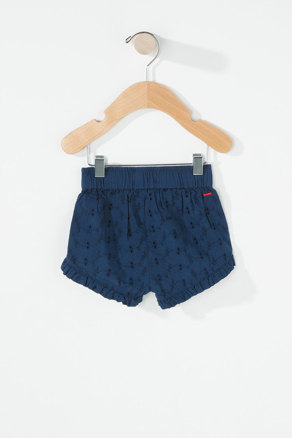 Kids Baby Girl Bowtie Ruffle Tulip Short Navy
