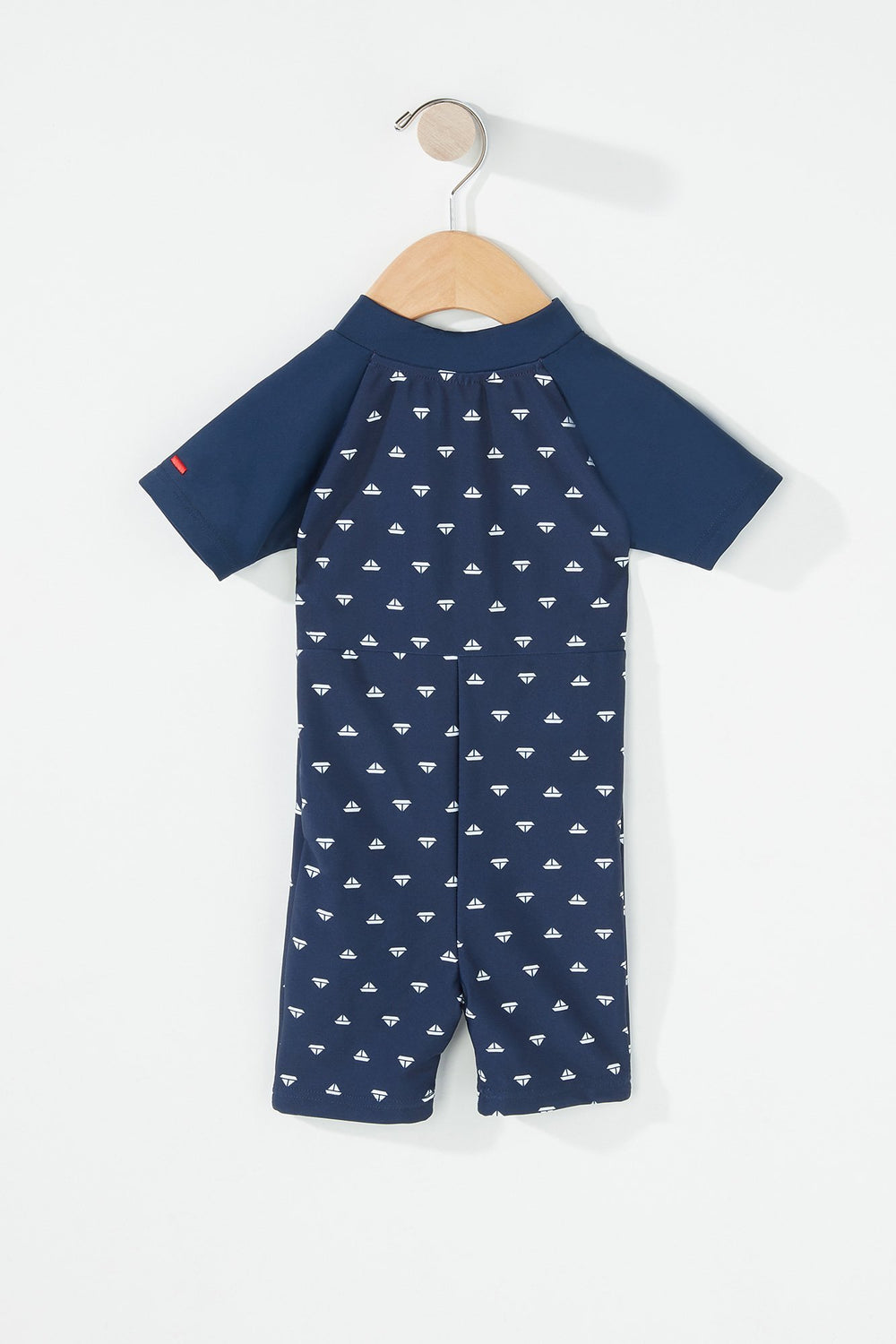 Kids Baby Girl One-Piece Anchor Printed Swimsuit Navy