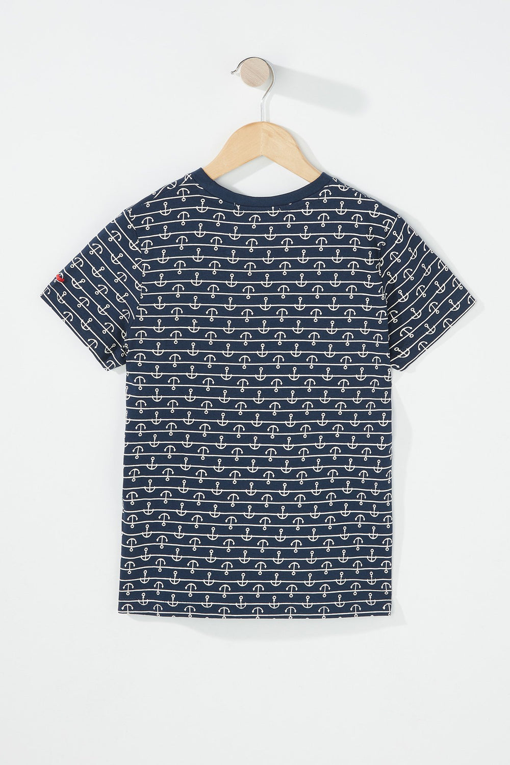 Kids Boys Anchor Printed T-Shirt Navy