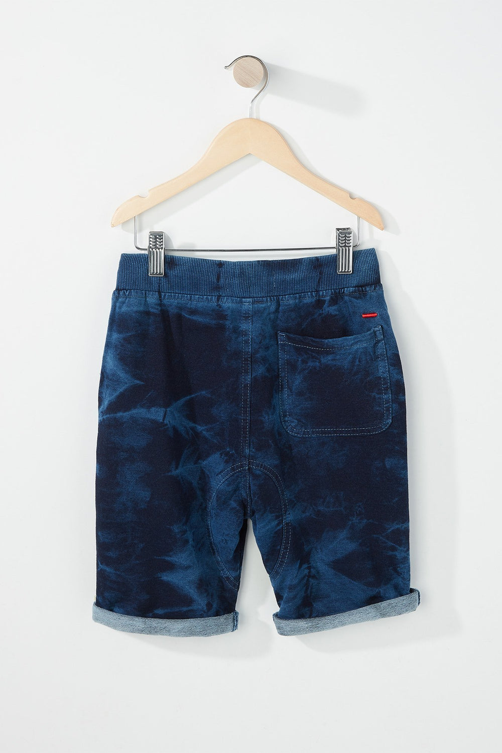 Kids Boys Colour Effect Drawstring Jogger Short Navy