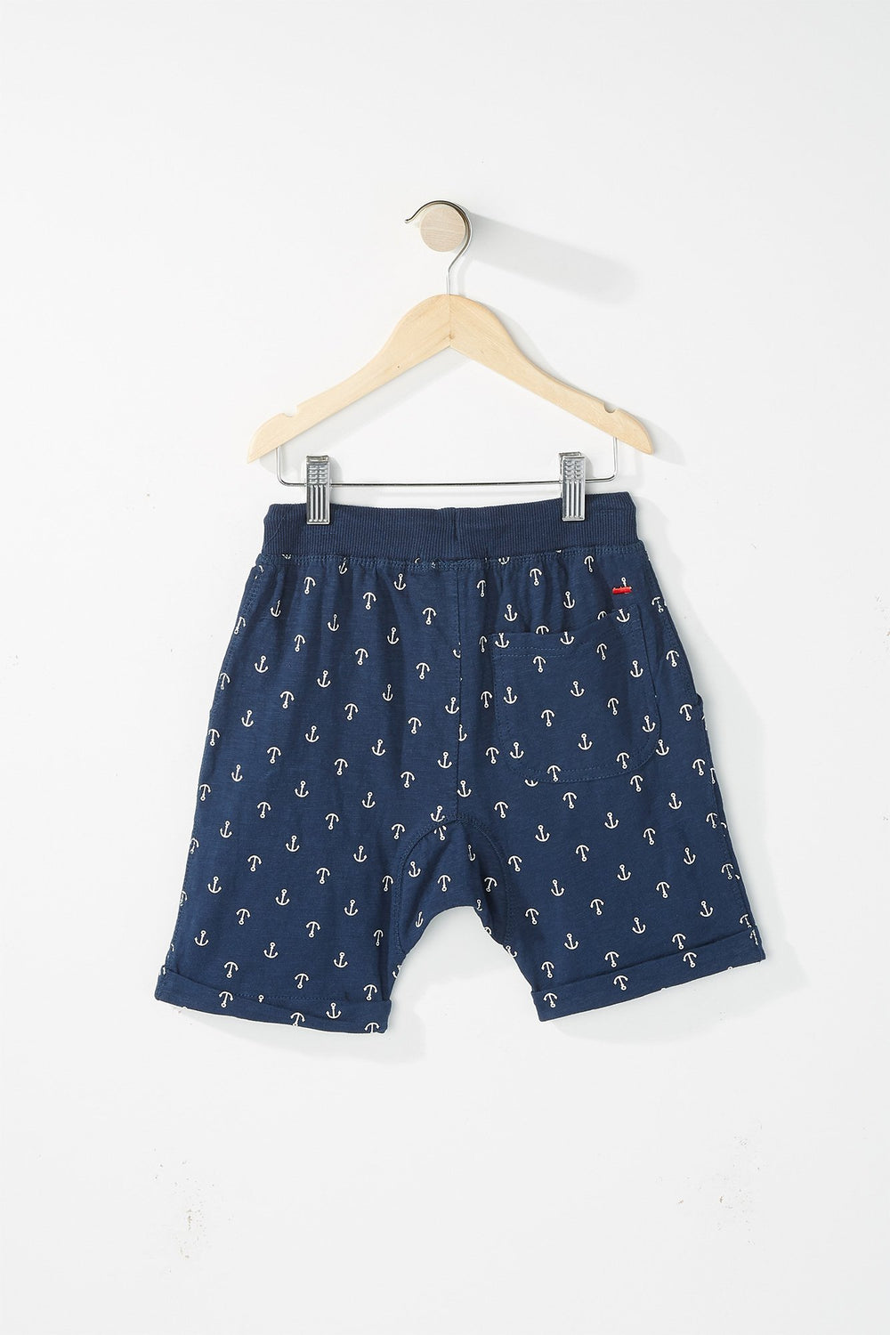 Kids Boys Lightweight Graphic Drawstring Short Navy