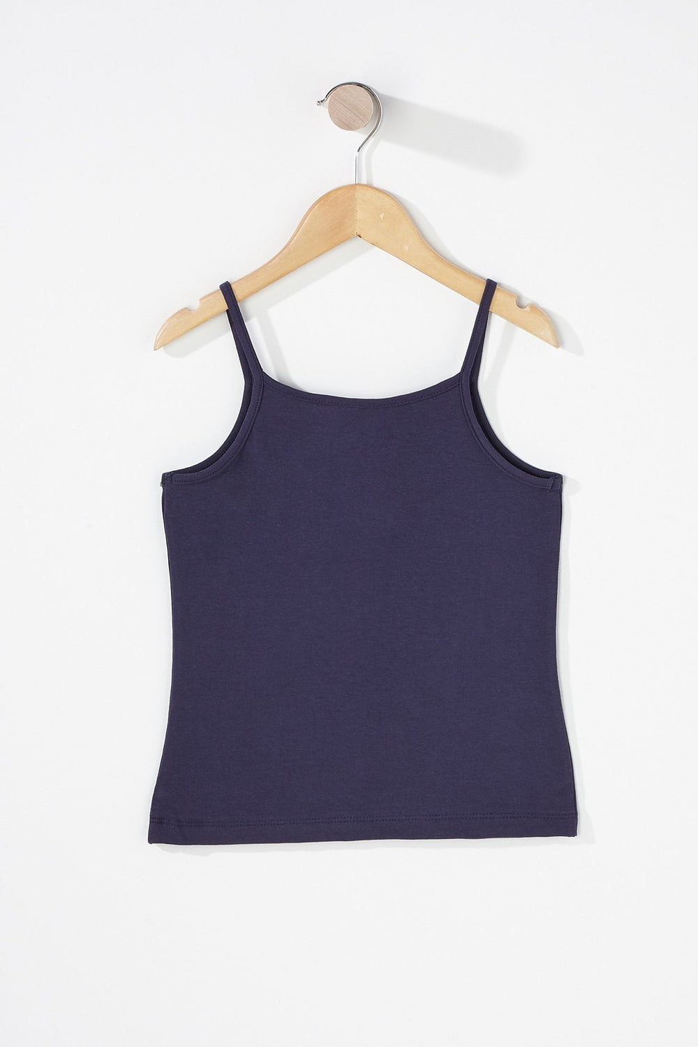 Kids Girls Coloured Basic Camisole Navy