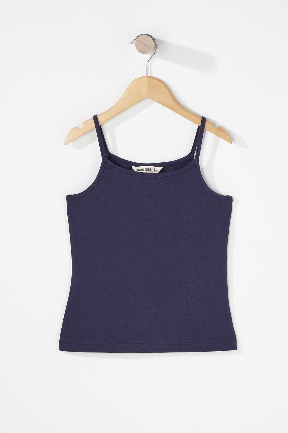 Kids Girls Coloured Basic Camisole Navy