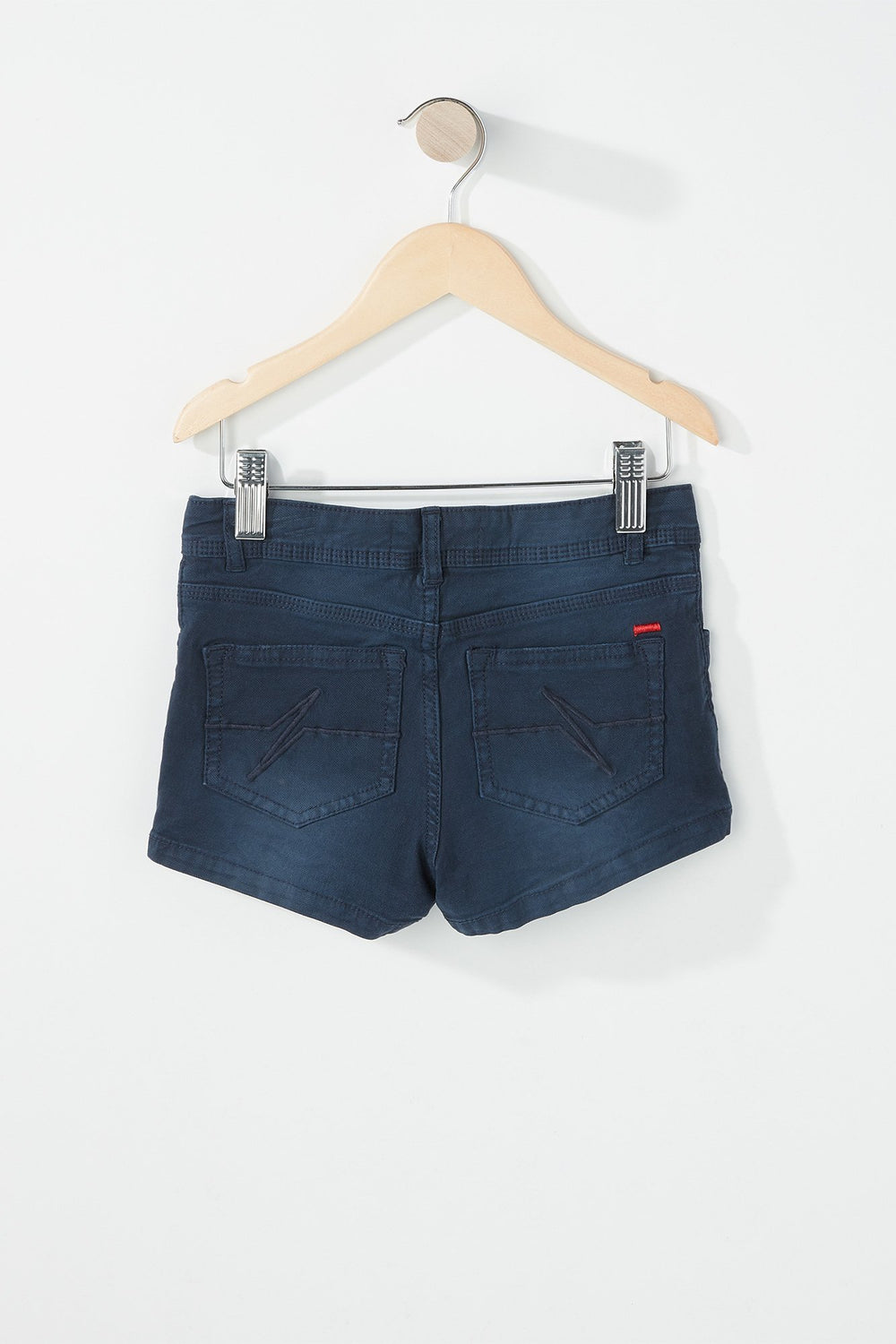 Kids Girls Coloured Denim Short Navy
