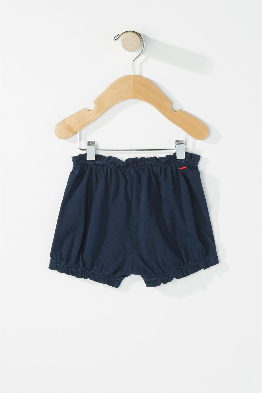 Kids Girls Ruffle Lightweight Drawstring Short Navy