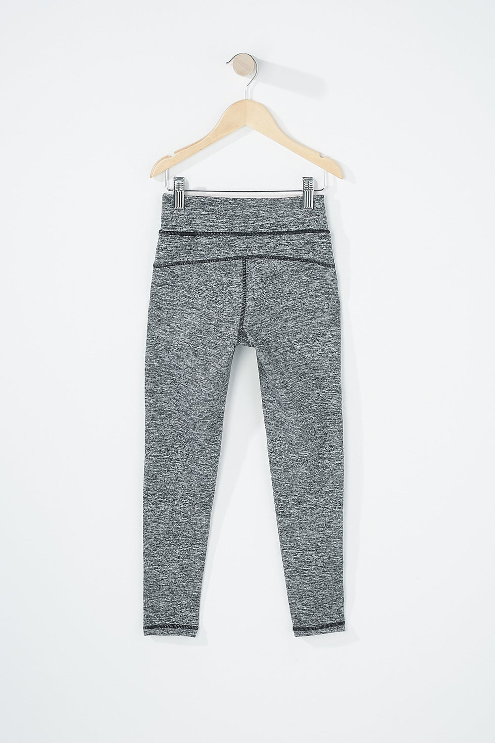 Kids Leggin Active à blocs de couleurs avec filet aux genoux pour fille Noir et blanc