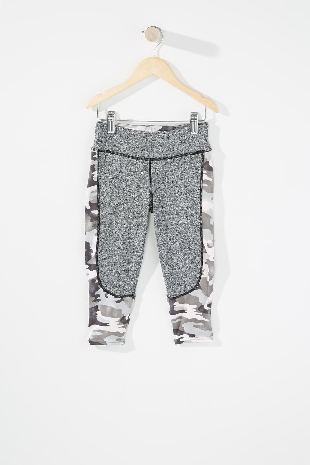 Kids Legging Active à blocs de couleurs pour fille Noir et blanc