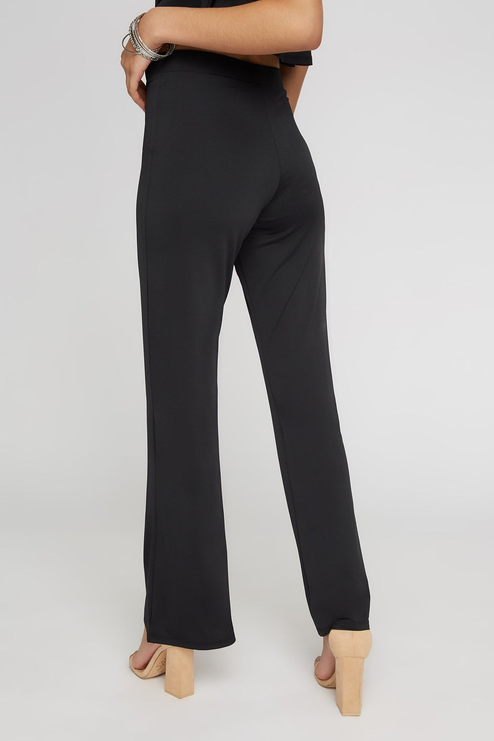 Women Jupe-culotte à taille haute Noir
