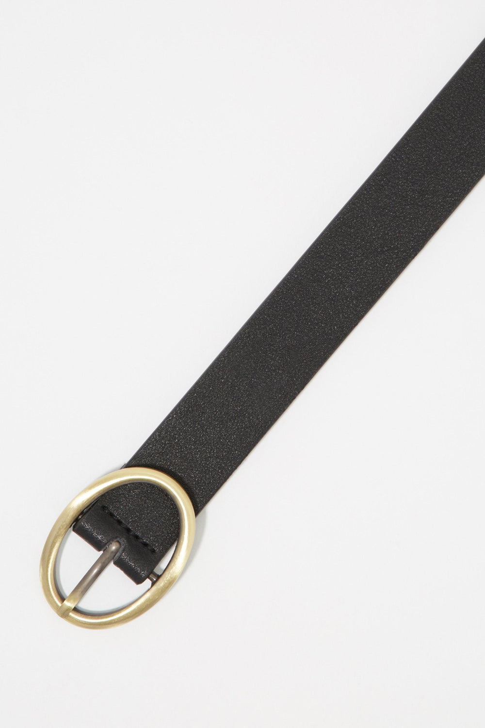 Women Ceinture avec boucle ovale Noir