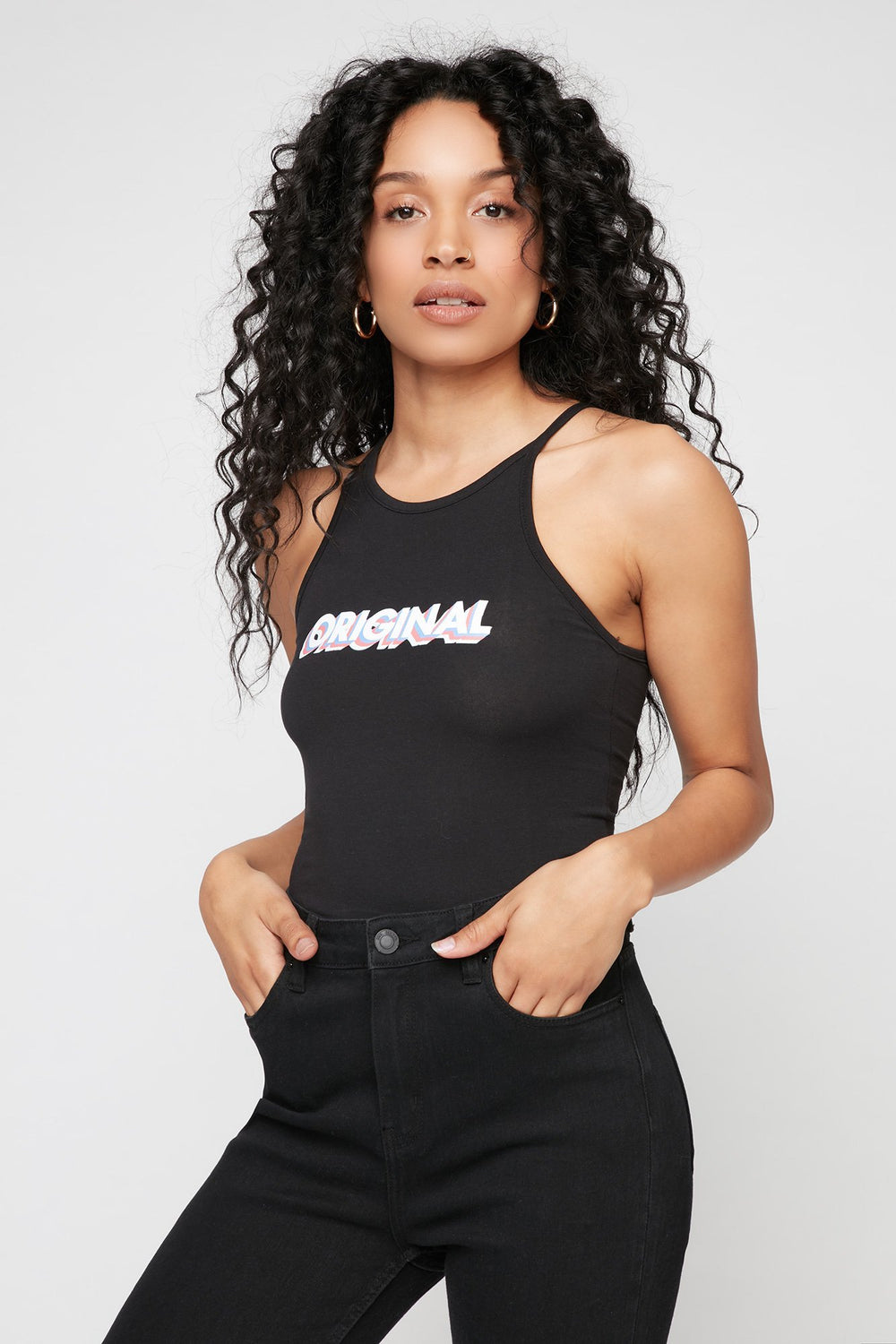 Women Débardeur à imprimé Originals Noir