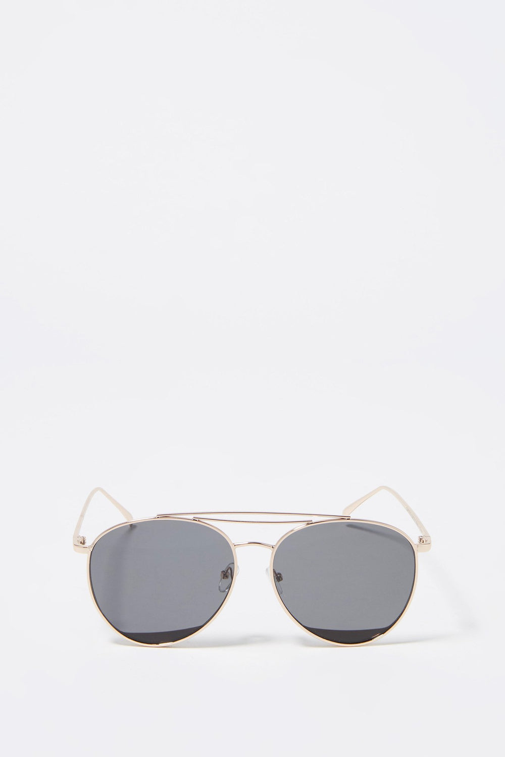 Women Lunettes de soleil aviateur à monture ronde Noir