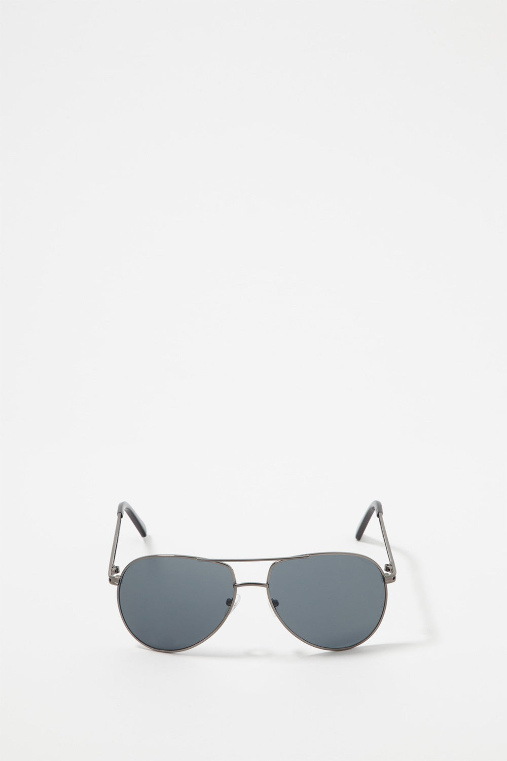 Men Lunettes de soleil aviateur noires Noir