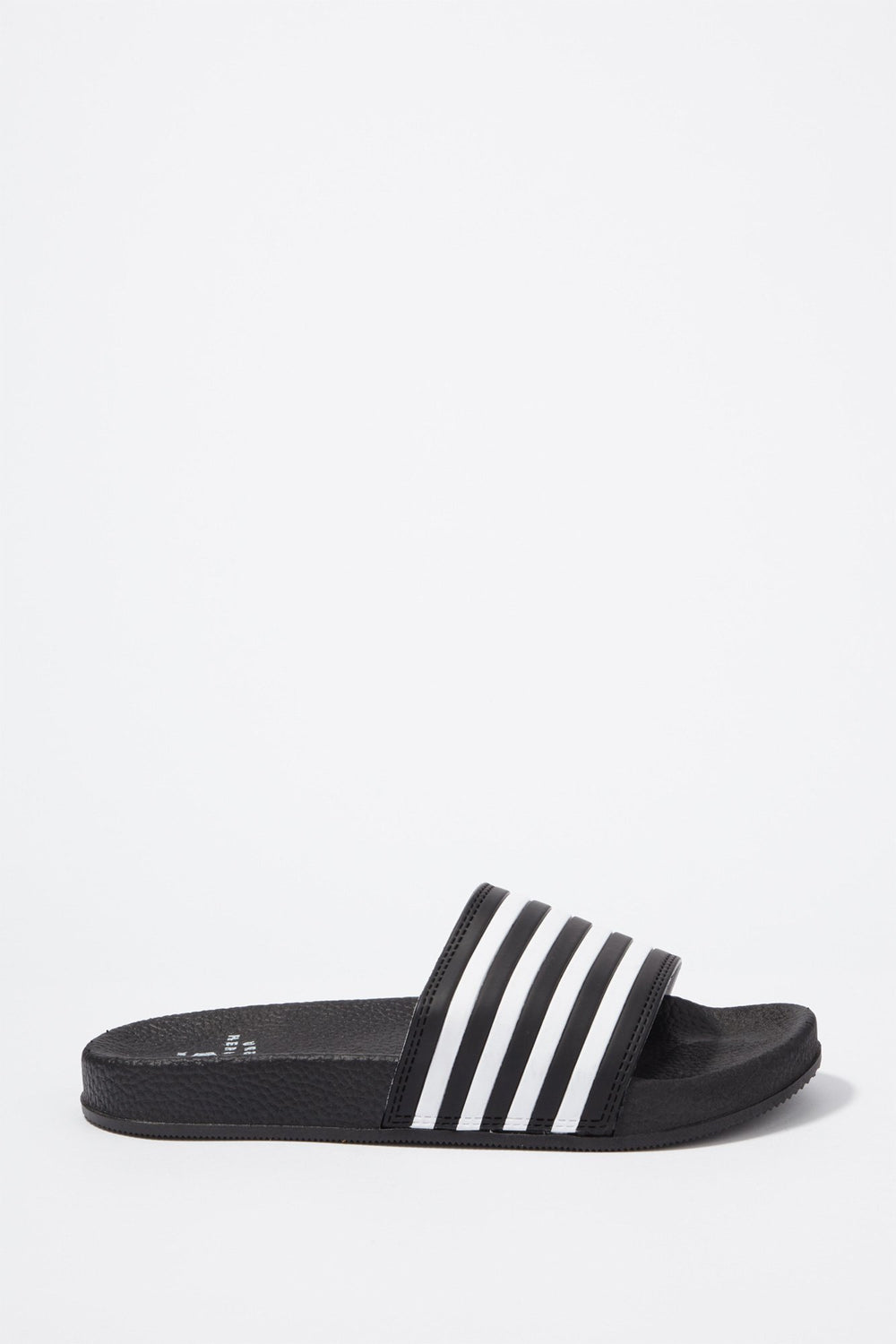 Men Mules rayées Noir