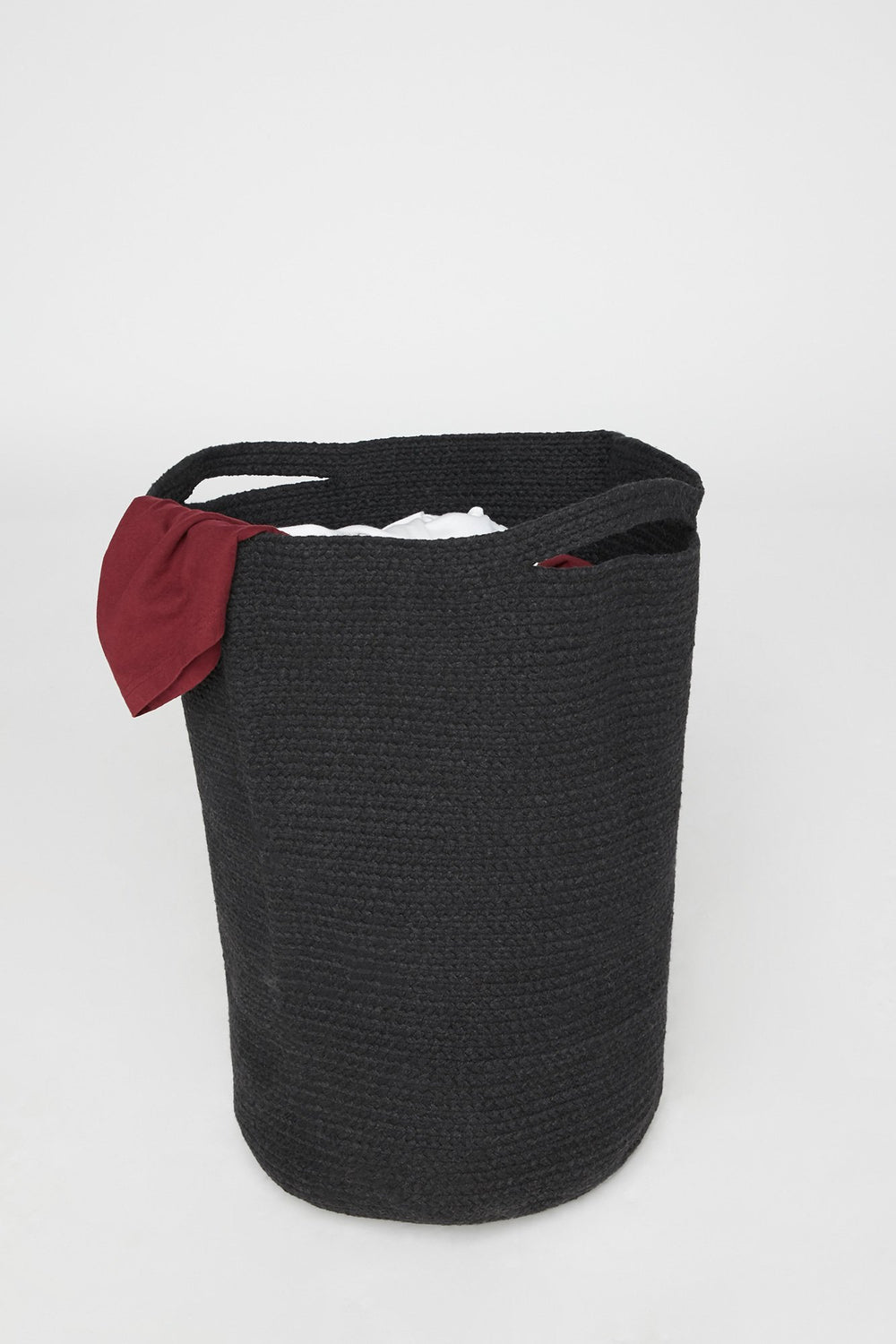 Women Panier à linge tissé noir Noir