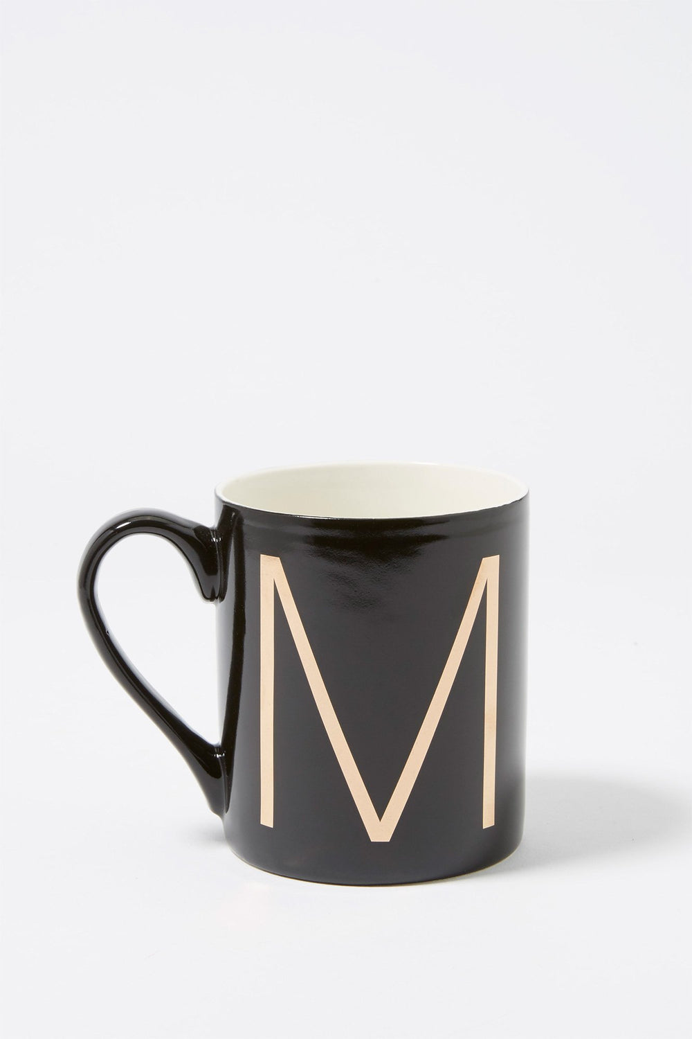 Women Tasse à imprimé M Noir