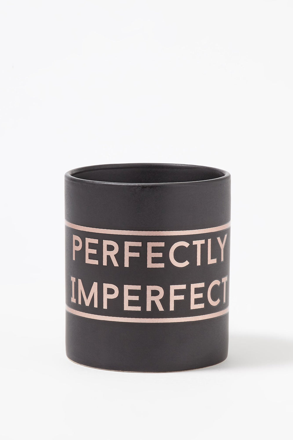 Women Tasse à imprimé Perfectly Imperfect Noir