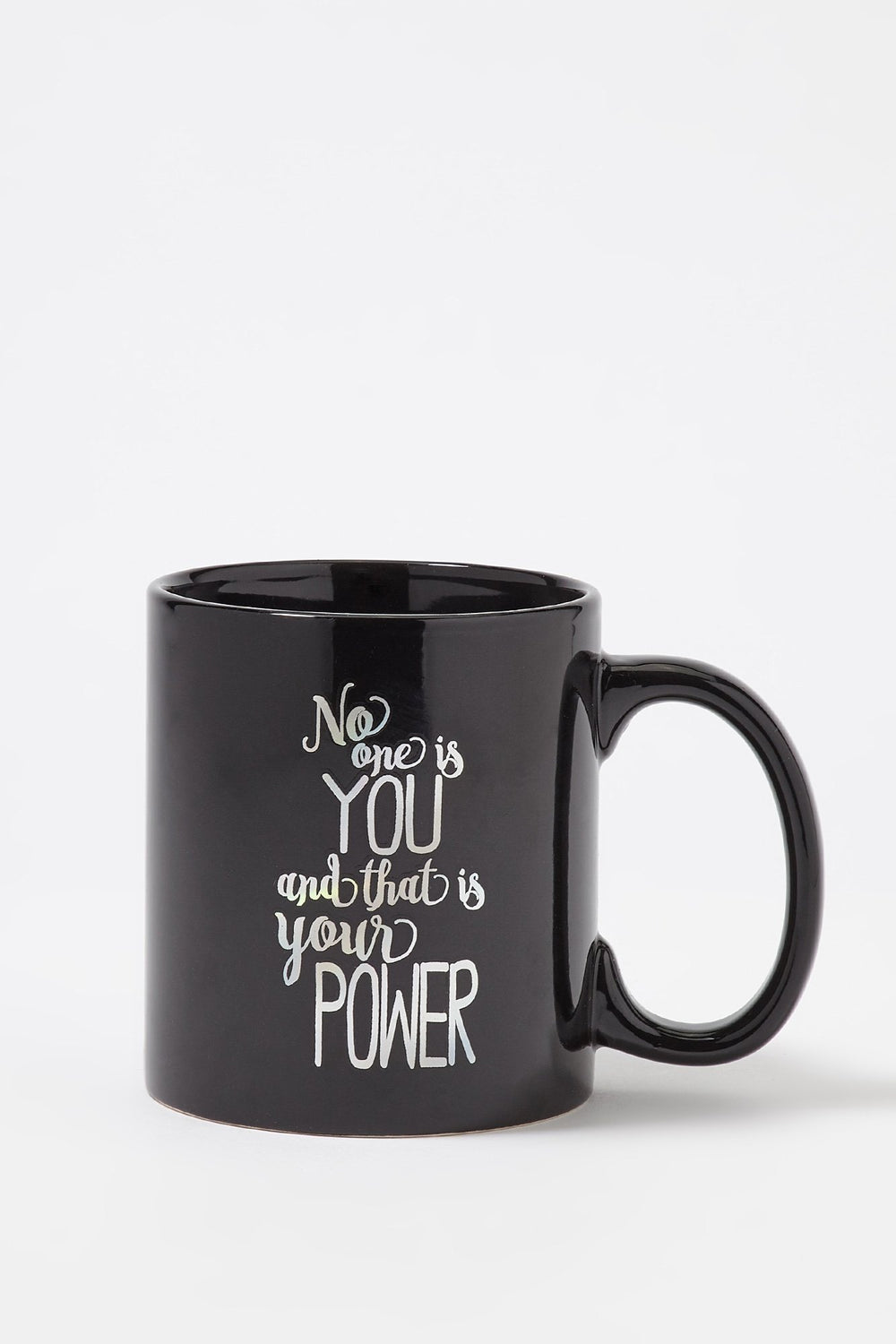 Women Tasse en céramique à imprimé No One Is You Noir