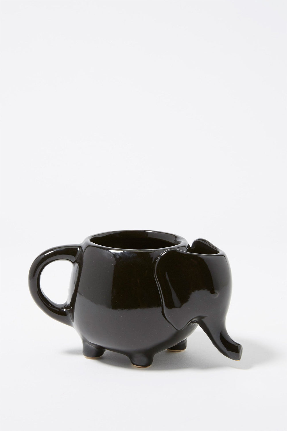 Women Tasse en céramique Éléphant Noir