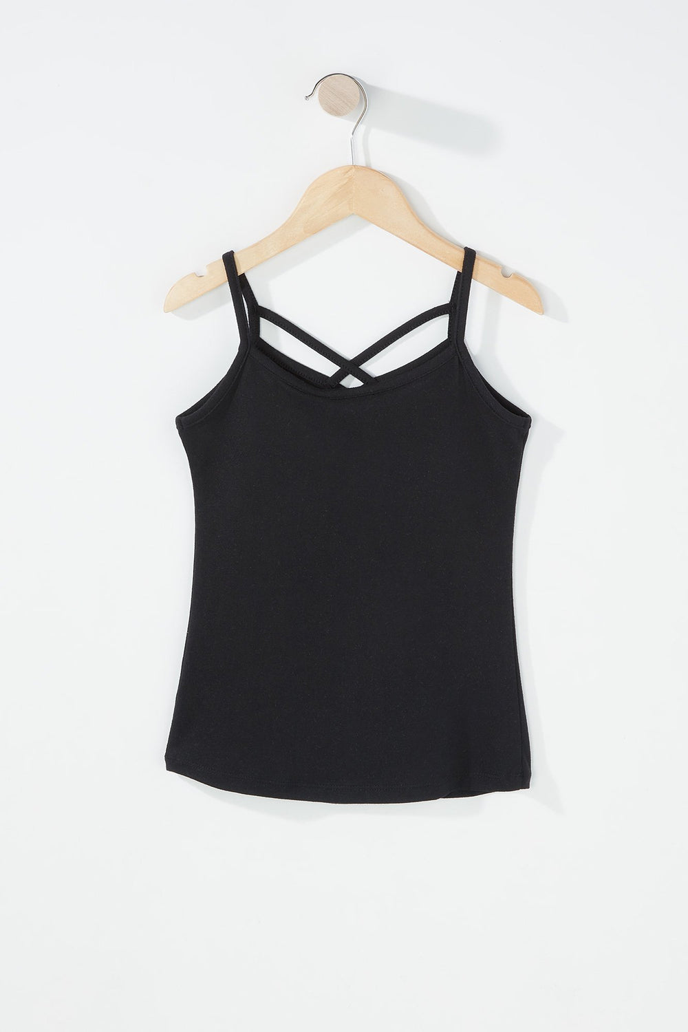 Kids Camisole à motif de cage pour fille Noir