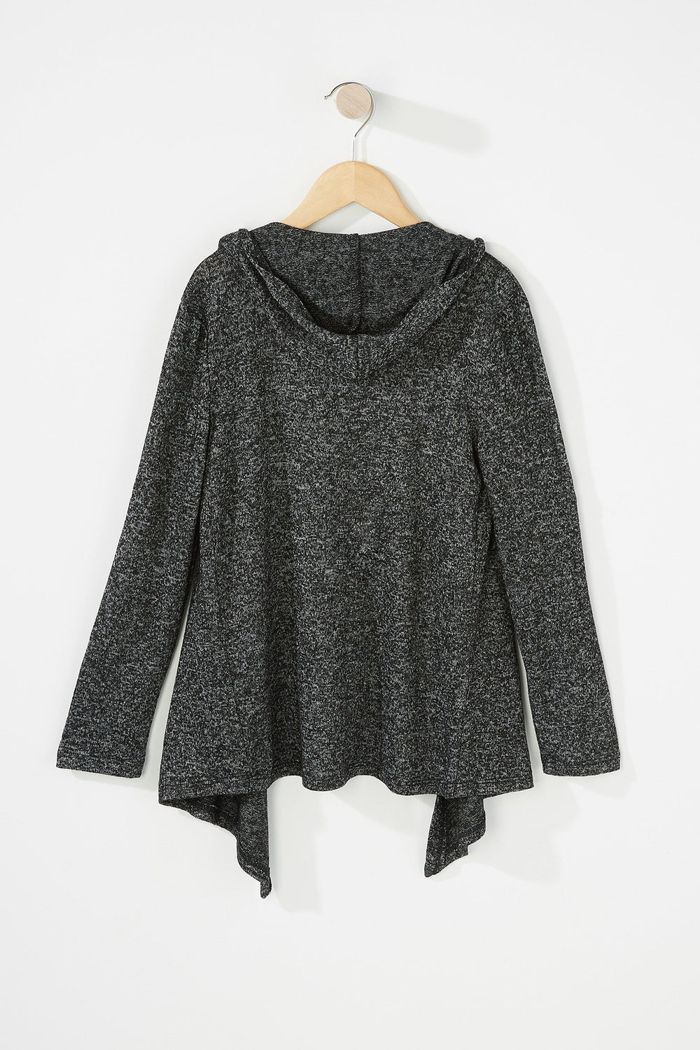 Kids Ensemble débardeur et cardigan à capuchon avec collier pour fille Noir