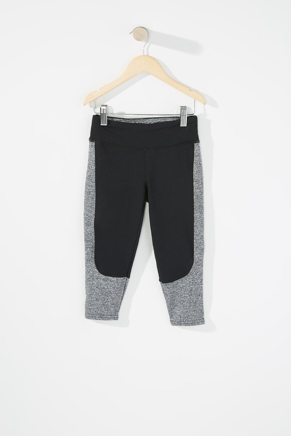 Kids Legging Active à blocs de couleurs pour fille Noir